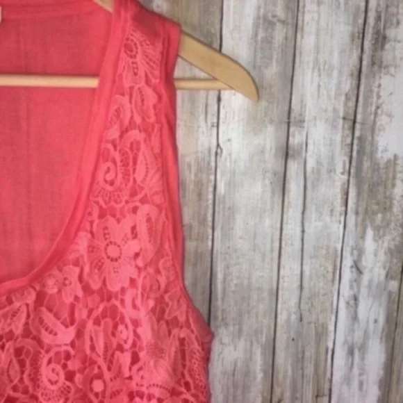J. Crew Pink Lace Sleeveless Blouse - Picture 2 of 4